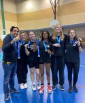 PCHS Juvenile Girls Badminton team brought home the silver medal from the team championship.
